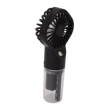 Portable Handheld Misting Fan USB Rechargeable Water Spray Mist Fan with 4 Gear Speed Black