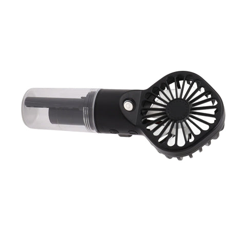 Portable Handheld Misting Fan USB Rechargeable Water Spray Mist Fan with 4 Gear Speed Black