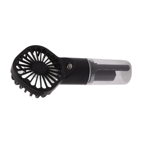 Portable Handheld Misting Fan USB Rechargeable Water Spray Mist Fan with 4 Gear Speed Black