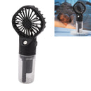 Portable Handheld Misting Fan USB Rechargeable Water Spray Mist Fan with 4 Gear Speed Black