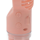 Portable Handheld Misting Fan USB Rechargeable Water Spray Mist Fan with 4 Gear Speed Pink