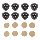 8PCS Mini Caster Wheels Self Adhesive 360 Degrees Swivel Easy Installation Stainless Steel Sticky Pulley for Appliance