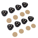8PCS Mini Caster Wheels Self Adhesive 360 Degrees Swivel Easy Installation Stainless Steel Sticky Pulley for Appliance