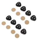 8PCS Mini Caster Wheels Self Adhesive 360 Degrees Swivel Easy Installation Stainless Steel Sticky Pulley for Appliance