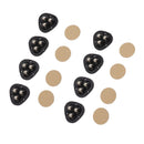 8PCS Mini Caster Wheels Self Adhesive 360 Degrees Swivel Easy Installation Stainless Steel Sticky Pulley for Appliance