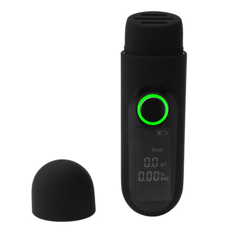 Digital Alcohol Tester High Accuracy LCD HD Display USB Rechargeable Portable Breath Tester for Home Use Black