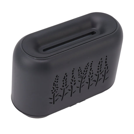 Flame Aroma Diffuser Quiet Auto Off Protection USB Essential Oil Diffuser Humidifier with Colorful Light 130ml Grayish Black