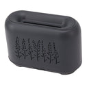 Flame Aroma Diffuser Quiet Auto Off Protection USB Essential Oil Diffuser Humidifier with Colorful Light 130ml Grayish Black