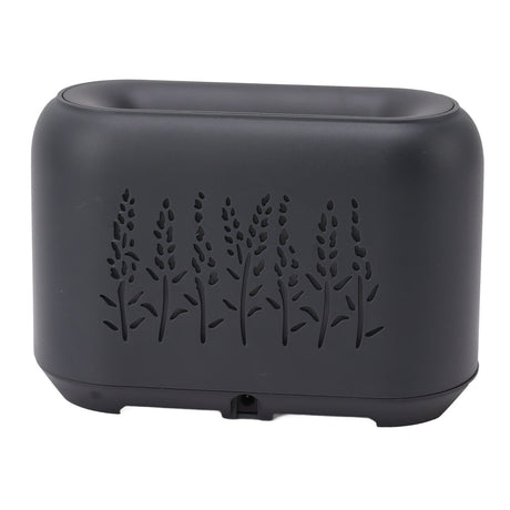 Flame Aroma Diffuser Quiet Auto Off Protection USB Essential Oil Diffuser Humidifier with Colorful Light 130ml Grayish Black