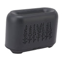 Flame Aroma Diffuser Quiet Auto Off Protection USB Essential Oil Diffuser Humidifier with Colorful Light 130ml Grayish Black