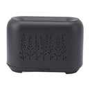 Flame Aroma Diffuser Quiet Auto Off Protection USB Essential Oil Diffuser Humidifier with Colorful Light 130ml Grayish Black