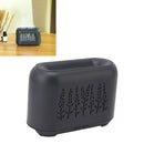Flame Aroma Diffuser Quiet Auto Off Protection USB Essential Oil Diffuser Humidifier with Colorful Light 130ml Grayish Black