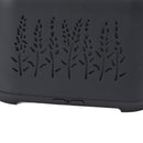 Flame Aroma Diffuser Quiet Auto Off Protection USB Essential Oil Diffuser Humidifier with Colorful Light 130ml Grayish Black