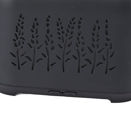 Flame Aroma Diffuser Quiet Auto Off Protection USB Essential Oil Diffuser Humidifier with Colorful Light 130ml Grayish Black