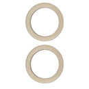 2Pcs 54mm Silicone Steam Ring Silicone Gasket for Breville 8 Series 870 878 880 860 840 Grouphead Gasket Replacement Part Beige