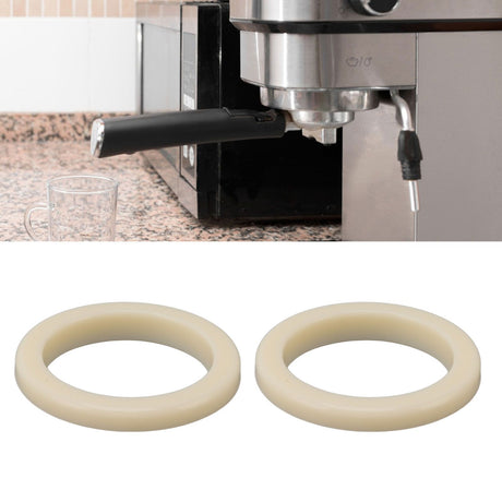 2Pcs 54mm Silicone Steam Ring Silicone Gasket for Breville 8 Series 870 878 880 860 840 Grouphead Gasket Replacement Part Beige