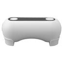 White Automatic Toilet Flusher Hands Free Non Touch Touchless 0.25S Induction Toilet Flush Tool 2000mAh