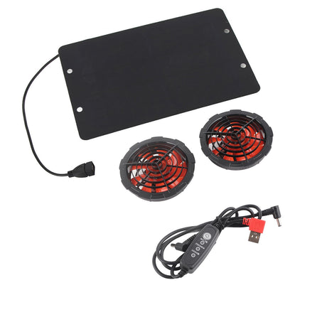 10W Solar Fan Outdoor Solar Powered Fan IPX7 Waterproof Shed Chicken Coop Greenhouse Import Export Exhaust Fan