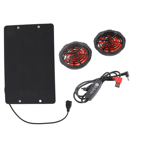 10W Solar Fan Outdoor Solar Powered Fan IPX7 Waterproof Shed Chicken Coop Greenhouse Import Export Exhaust Fan