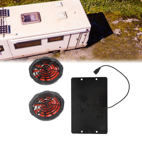10W Solar Fan Outdoor Solar Powered Fan IPX7 Waterproof Shed Chicken Coop Greenhouse Import Export Exhaust Fan