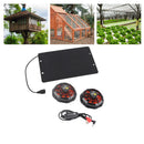 10W Solar Fan Outdoor Solar Powered Fan IPX7 Waterproof Shed Chicken Coop Greenhouse Import Export Exhaust Fan