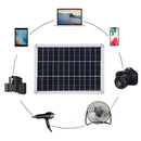 15W 12V Solar Charging Panel Professional Efficient Monocrystalline Silicon Solar Panel for Surveillance Camera Doorbell
