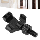 Stainless Steel Adjustable Portable Door Security Lock Travel Door Entry Safety Lock for Home Hotel Apartment College Dorm Black