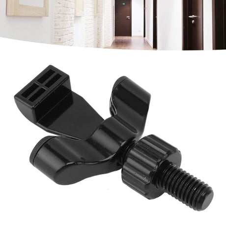 Stainless Steel Adjustable Portable Door Security Lock Travel Door Entry Safety Lock for Home Hotel Apartment College Dorm Black