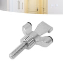 Stainless Steel Adjustable Portable Door Security Lock Travel Door Entry Safety Lock for Home Hotel Apartment College Dorm Silver