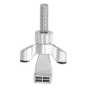 Stainless Steel Adjustable Portable Door Security Lock Travel Door Entry Safety Lock for Home Hotel Apartment College Dorm Silver