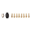 Drill Chuck Collet Set for Replacement 4485 Brass Quick Change Rotary Drill Nut Tool Set With 2 Nut 8 Brass Collet