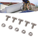 15 Set Hammer Head Screws M8 Stainless Steel Screws for Photovoltaic and Solar Installation