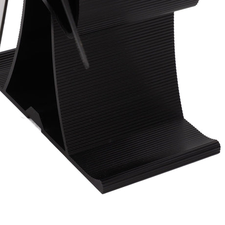 6 Blade Heat Powered Stove Fan for Wood Fireplace Chimney Fireplace Fan Increases Warm Air Silent Operation Black