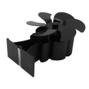 Black 6 Blade Heat Powered Stove Fan Thermodynamically Driven Fireplace Fan for Heat Dissipation