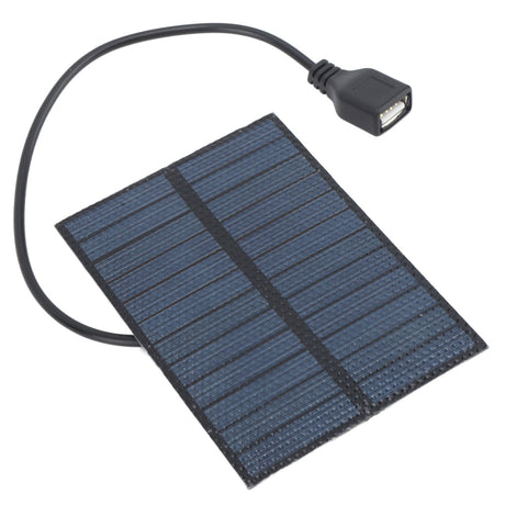 Solar Panel 3W 5V Portable Polysilicon Solar Photovoltaic Panel for Smart Phone Small Fans Outdoor