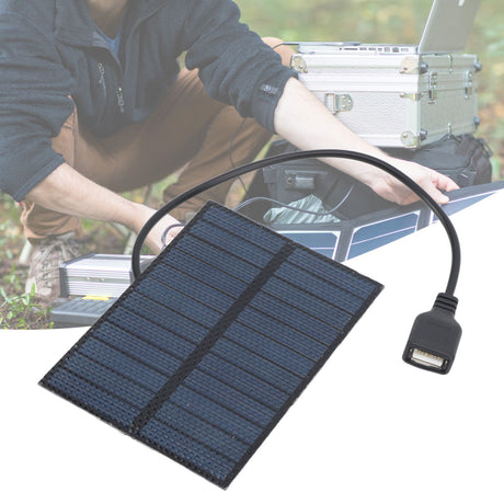 Solar Panel 3W 5V Portable Polysilicon Solar Photovoltaic Panel for Smart Phone Small Fans Outdoor