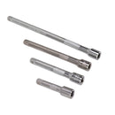 4pc 1/4in Drive Socket Extension Bar Set Long Shaft 50mm 75mm 100mm 150mm Ratchet Improved