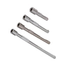 4pc 1/4in Drive Socket Extension Bar Set Long Shaft 50mm 75mm 100mm 150mm Ratchet Improved