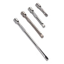 4pc 1/4in Drive Socket Extension Bar Set Long Shaft 50mm 75mm 100mm 150mm Ratchet Improved