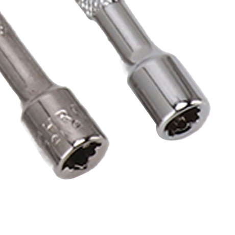 4pc 1/4in Drive Socket Extension Bar Set Long Shaft 50mm 75mm 100mm 150mm Ratchet Improved