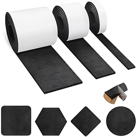 3PCS Felt Tape Felt Pad with Self Adhesive Backing Anti Slip Furniture Pads for Home Chair Sofa