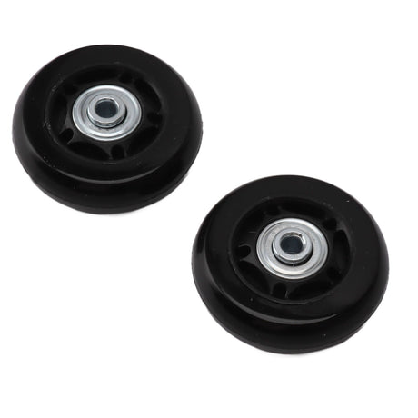 2pcs Luggage Suitcase Replacement Wheels Noiseless Rubber Swivel Caster Wheels Bearings Repair Kits 70x24mm / 2.8x0.9in