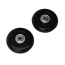 2pcs Luggage Suitcase Replacement Wheels Noiseless Rubber Swivel Caster Wheels Bearings Repair Kits 70x24mm / 2.8x0.9in