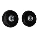2pcs Luggage Suitcase Replacement Wheels Noiseless Rubber Swivel Caster Wheels Bearings Repair Kits 72x24mm / 2.8x0.9in