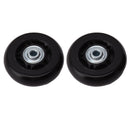 2pcs Luggage Suitcase Replacement Wheels Noiseless Rubber Swivel Caster Wheels Bearings Repair Kits 76x24mm / 3.0x0.9in