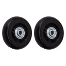 2pcs Luggage Suitcase Replacement Wheels Noiseless Rubber Swivel Caster Wheels Bearings Repair Kits 76x24mm / 3.0x0.9in