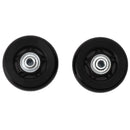 2pcs Luggage Suitcase Replacement Wheels Noiseless Rubber Swivel Caster Wheels Bearings Repair Kits 76x24mm / 3.0x0.9in