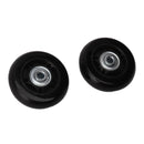 2pcs Luggage Suitcase Replacement Wheels Noiseless Rubber Swivel Caster Wheels Bearings Repair Kits 76x24mm / 3.0x0.9in