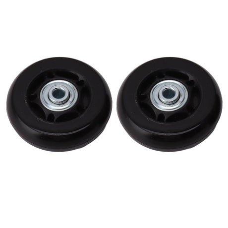 2pcs Luggage Suitcase Replacement Wheels Noiseless Rubber Swivel Caster Wheels Bearings Repair Kits 80x24mm / 3.1x0.9in