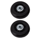 2pcs Luggage Suitcase Replacement Wheels Noiseless Rubber Swivel Caster Wheels Bearings Repair Kits 80x24mm / 3.1x0.9in